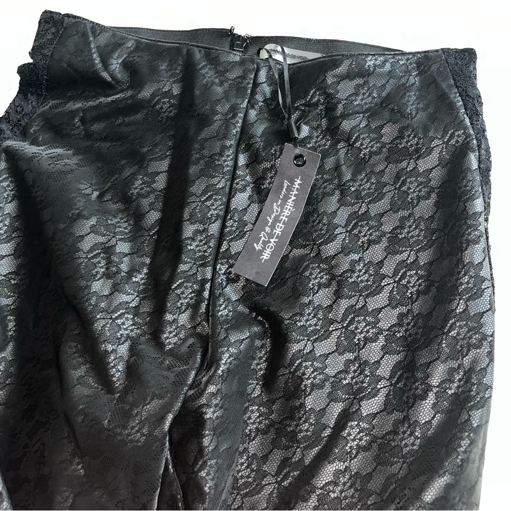 Maniere de vior faux leather pants